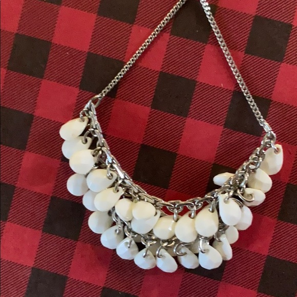 Earrings; White; Beaded; Drop; Teardrop; Pierced - Picture 4 of 6